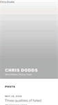 Mobile Screenshot of chrisdodds.net